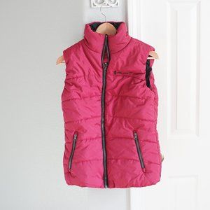 NWT Free Country Ultrafill Puffer Vest Garnet Pink